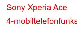 Sony Xperia Ace 4-mobiltelefonfunksjoner