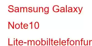 Samsung Galaxy Note10 Lite-mobiltelefonfunksjoner