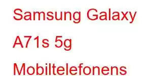 Samsung Galaxy A71s 5g Mobiltelefonens funksjoner