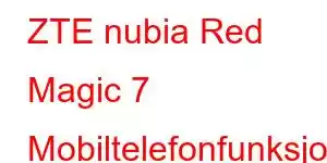 ZTE nubia Red Magic 7 Mobiltelefonfunksjoner