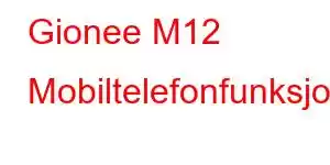 Gionee M12 Mobiltelefonfunksjoner