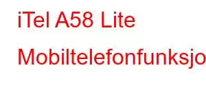 iTel A58 Lite Mobiltelefonfunksjoner