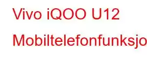 Vivo iQOO U12 Mobiltelefonfunksjoner