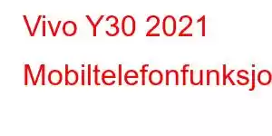 Vivo Y30 2021 Mobiltelefonfunksjoner