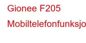 Gionee F205 Mobiltelefonfunksjoner