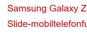 Samsung Galaxy Z Slide-mobiltelefonfunksjoner