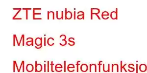 ZTE nubia Red Magic 3s Mobiltelefonfunksjoner