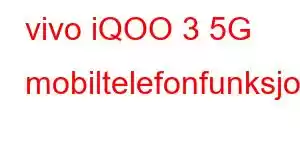 vivo iQOO 3 5G mobiltelefonfunksjoner