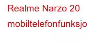 Realme Narzo 20 mobiltelefonfunksjoner