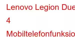 Lenovo Legion Duel 4 Mobiltelefonfunksjoner