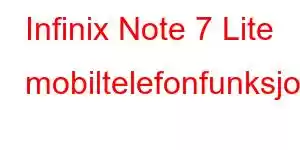 Infinix Note 7 Lite mobiltelefonfunksjoner