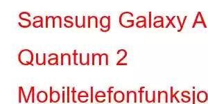 Samsung Galaxy A Quantum 2 Mobiltelefonfunksjoner