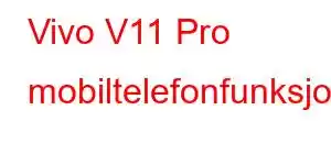 Vivo V11 Pro mobiltelefonfunksjoner