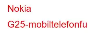 Nokia G25-mobiltelefonfunksjoner