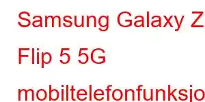 Samsung Galaxy Z Flip 5 5G mobiltelefonfunksjoner